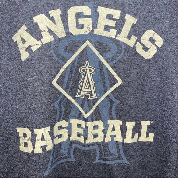Anaheim Angels MLB Brand Gray Shirt L Baseball LA Mike Trout - Picture 2 of 4